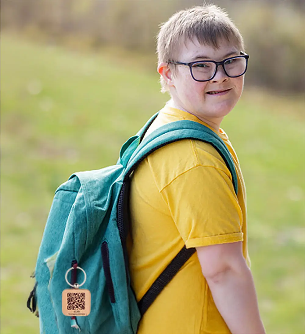 Safe ID backpack tag